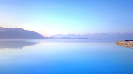 Tranquil Infinity Pool with Mountain View