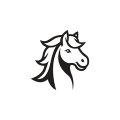 Horse head logo template
