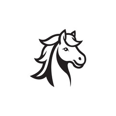 Horse head logo template