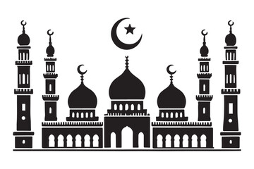 Mosque Silhouette Illustration