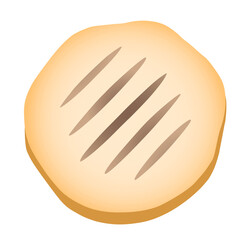 bread isolated on white