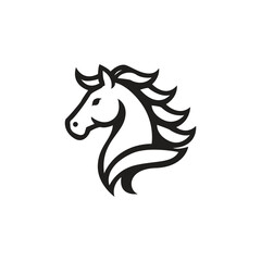 Horse head logo template