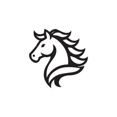 Horse head logo template