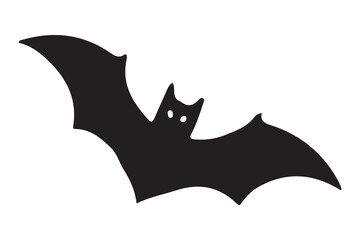 Flying Bat Silhouette Vector Illustration