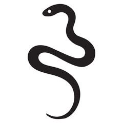 Snake Silhouette Vector Illustration Design