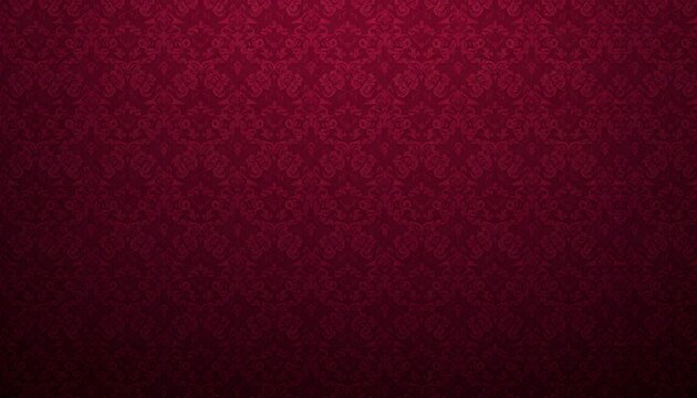 Fototapeta Dark maroon wallpaper with intricate textures