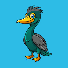 illustration of a cormorant