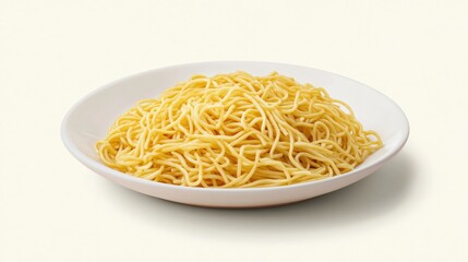 Fried noodle isolated on white background