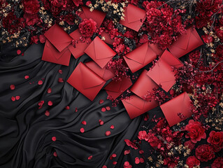 Lunar New Year red envelopes with elegant details