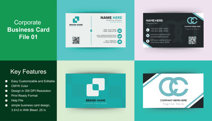 Minimal Individual Business Card Print Ready
