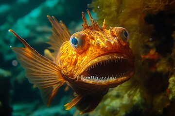 Obraz premium Spectacular Underwater Shot of a Gurnard Fish