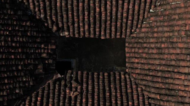 South indian Agraharam House Aerial view