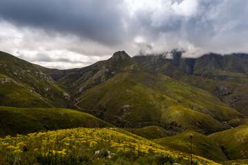 outeniqua mountains from outeniqua pass, george, south Africa
