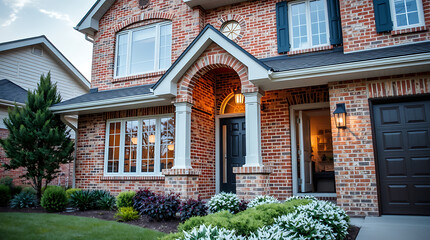 Luxury Brick House Exterior: Dream Home Architecture and Landscaping