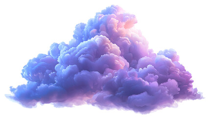Fototapeta premium Isolated cloud formation white background stock photo natural environment aerial view atmospheric concept