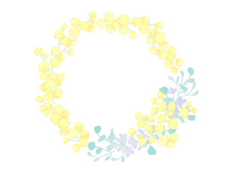 mimosa mimosa wreath