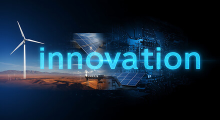 Illustration of the word innovation
