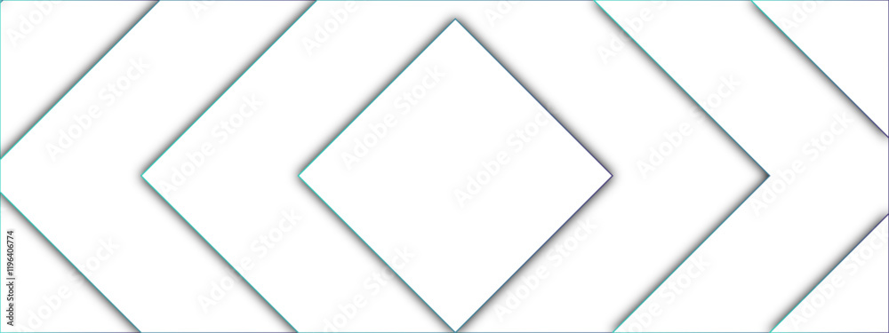 Aufkleber Symmetrical Diamond-Shaped Line Pattern. Minimalist Abstract Geometric Design in Subtle Gradient Tones for Modern Backgrounds. Paper sheets soars as abstract spaces with rectangles
