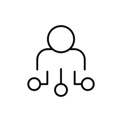 Fototapeta premium User access outline icons, minimalist vector illustration ,simple transparent graphic element .Isolated on white background