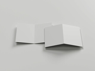 A5 Bi-Fold Brochure Mockup Top Front View
