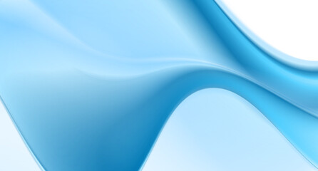 Bright blue smooth blurred wavy abstract elegant fluid background. Vector design