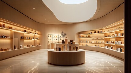 Serene Minimalist Perfume Boutique Interior Design