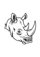 hinoceros Icon Design For Log