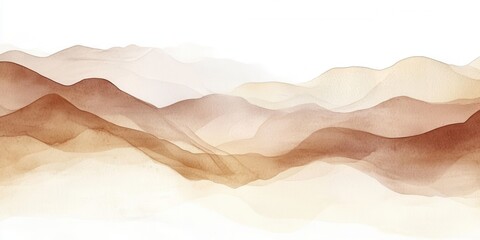 Obraz premium Nordic Minimalist Abstract Background, taupe and beige shapes, elegant empty space for text, perfect for wedding graphic design projects