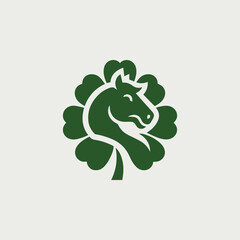 Clover horse logo 