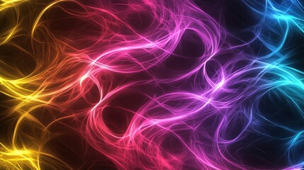 Fototapeta premium Abstract Rainbow Nebula: A Symphony of Colorful Lights