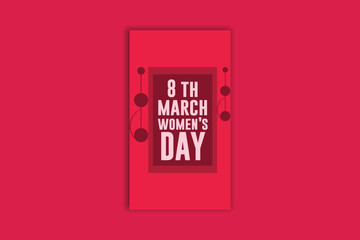 Happy Women's day template and banner design 