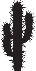 Cactus Silhouette Vector Illustration design