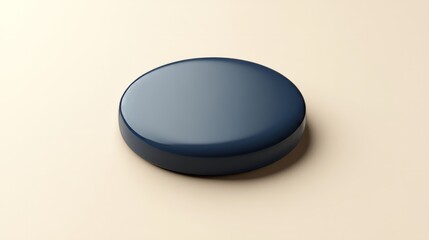 Metal Piece on a Solid Color Background – Industrial Minimalism