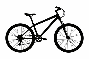 Obraz premium Minimal Mountain Bike Line Art
