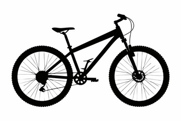 Fototapeta premium Minimal Mountain Bike Line Art