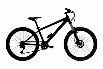 Fototapeta premium Minimal Mountain Bike Line Art