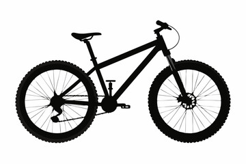 Fototapeta premium Minimal Mountain Bike Line Art