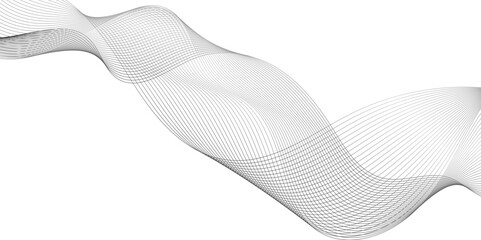 Abstract background with  waves lines and smoke, Modern abstract glowing wave background, geometric border pattern abstract white and gray wave geometric Technology, Isolated on white background. 