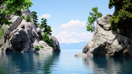 Serene Mountain Lake