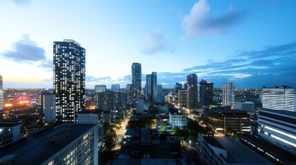 City Skyline at Night