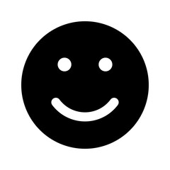 smile glyph icon