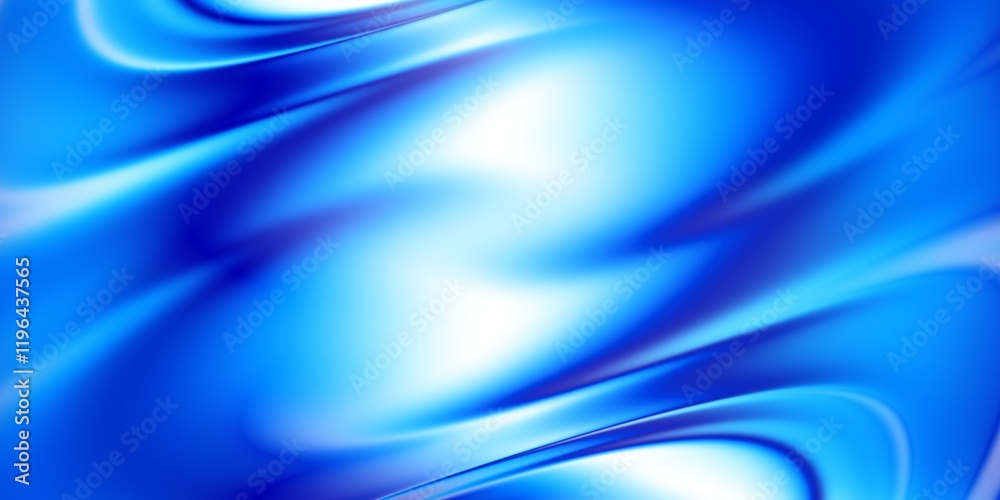 Poster A mesmerizing blend of captivating blue hues creating fluid dynamics within a stunning abstract design