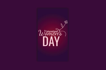 Happy Women's day template and banner design 
