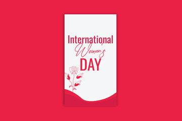 Happy Women's day template and banner design 