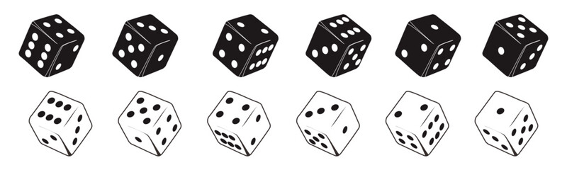 casino game dice vector