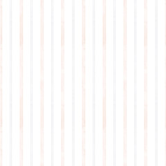 Obraz premium Cute stripes in pastel shades on a seamless pattern. Watercolor illustration, in digital. Vertical stripes of different thickness, isolated on a white background. Repeating delicate and simple pattern