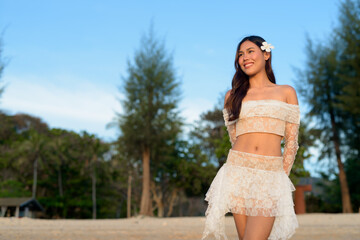 Bride woman in wedding dress