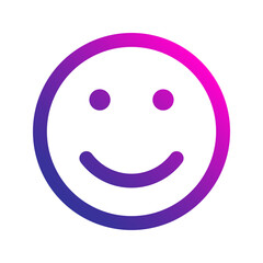 Fototapeta premium smile gradient icon