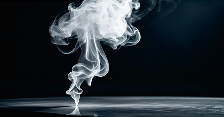 smoke on black background