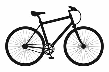 Obraz premium Minimalist Bicycle Vector Line Art